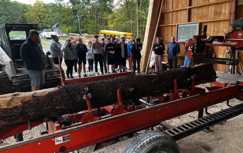 High School Students Visit Sawmill Hoosick Falls Central School District
